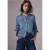 Street One Studio Dames Cropped jeans overshirt in Blauw