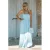 Bolina Island strapless maxi jurk met smockwerk – lichtblauw