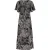 Dreimaster Jurk Dames zwart wit