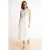 TRENDYOLMİLLA Dames Ecru Effen Midi Mouwloos Casual A-lijn Jurken