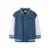 NAME IT MINI rechtvallend sweatvest met patches – blauw