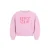 Like Flo oversized sweater met print – roze