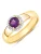 Rafaela Donata Ring  goudgeel / lila / zilver