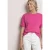 Shirt met ronde hals in Silk-Look