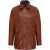 Heren Tan Mid-Length Warme Leren Trenchcoat – Varkaus
