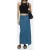 Closed Denim Wrap Skirt Mid Blue
