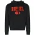 Diesel Heren 1978 Logo Hoodie (Zwart/Rood)