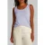 Calvin Klein Linen Jersey Tank Lilac Gray