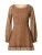 NA-KD Jurk ‘Pamela x NA-KD’  beige / bruin