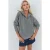 Oversized Geribde Gebreide Trui met Ritskraag