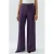 OUI high waist regular fit broek – donkerpaars