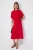 TRENDYOLMİLLA Dames Rood Effen Maxi Kort Skater Jurken