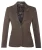 Dames Tweed jaren 1920 visgraatbruine blazer
