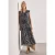 Maxijurk van chiffon met print