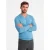 Ombre heren sweater – v-hals ribgebreide boorden