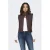 ONLY teddy gilet donkerbruin