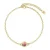 Geboortesteen armbanden – Goud en roze