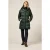 Oltre Long Nylon Down Jacket With Hood Green