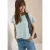 Cecil Dames Shirt met ronde hals en structuur in Blauw