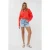 EsQualo Blouse 3d Circled Embroidery Red Orange