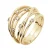 Ring Satelis Diamonds 0.140 Cts Yellow Gold