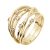 Ring Satelis Diamonds 0.140 Cts Yellow Gold