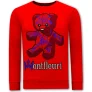 Tony Backer Sweater met print teddy bear 3617