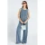 Spooq the label Bekah Widelegg high waist wide leg jeans medium blue denim