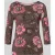 Christian Berg Woman T-shirt in all-over look met 3/4-mouw