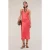 Motivi Stretch Satin Crossover Dress Pink