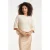 Smashed Lemon Crèmekleurige fuzzy boucle top |