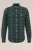 Fundamentals – Heren Regular fit overshirt met print – Regular fit – Donkergroen – Katoen –