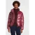 Anytime metallic gewatteerde jas donkerrood