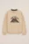 WE Fashion – Jongens sweater met embroidery – Regular fit – Beige – Katoen –