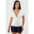 V-hals Blouse met Strikdetails