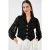 Bloemige Crop Jacket met Knopsluiting
