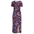Ruby midi jurk met plooien detail bloemenprint