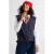 Anytime gebreide gilet donkerblauw