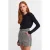 Geribbelde Crew Neck Slim Fit Trui