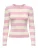 JDY Trui ‘JDYPLUM’  rosa / wit