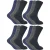 Sock Snob – 12 paar wollen laarzensokken voor heren – Blauw