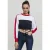 Dames-T-shirt Urban Classic 3-tone Stripe crew