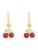 COACH Oorbellen  goud / rood