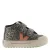 Victoria leren sneakers met panterprint – grijs