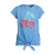Orange Stars T-shirt lichtblauw