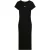 Tommy Jeans Strakke jurk met ronde hals en embleem voor dames (Zwart)
