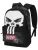 marvel Rugzak ‘Punisher Skull’  grijs / bloedrood / zwart / wit