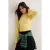TRENDYOLMİLLA Dames Geel Effen Lang Getailleerd Blouses
