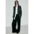 Mango geruite double breasted blazer – antraciet