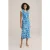 We Fashion Dress Mid Length Cobalt Blue